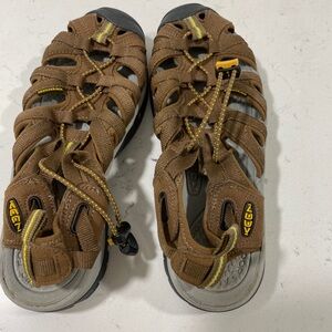 Keen Brown and Yellow Outdoor Sandals